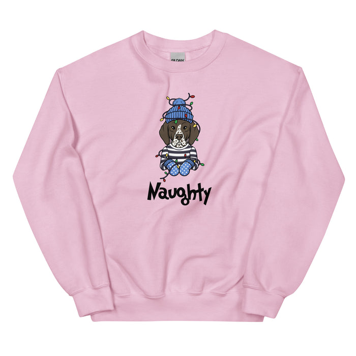 "Naughty Pointer" Holiday Sweatshirt