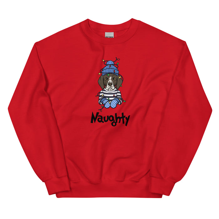 "Naughty Pointer" Holiday Sweatshirt