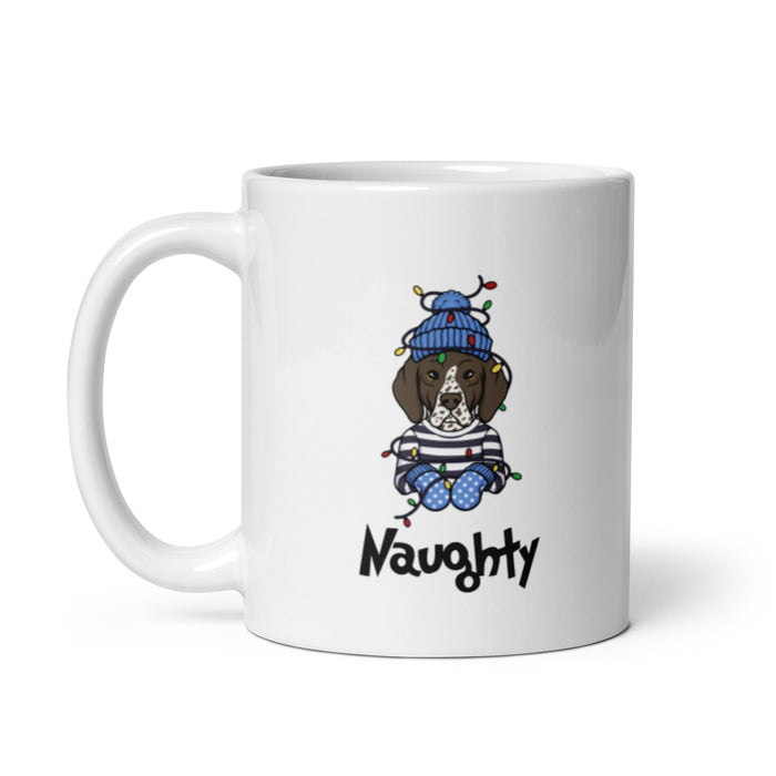 "Naughty Pointer" Holiday Mug