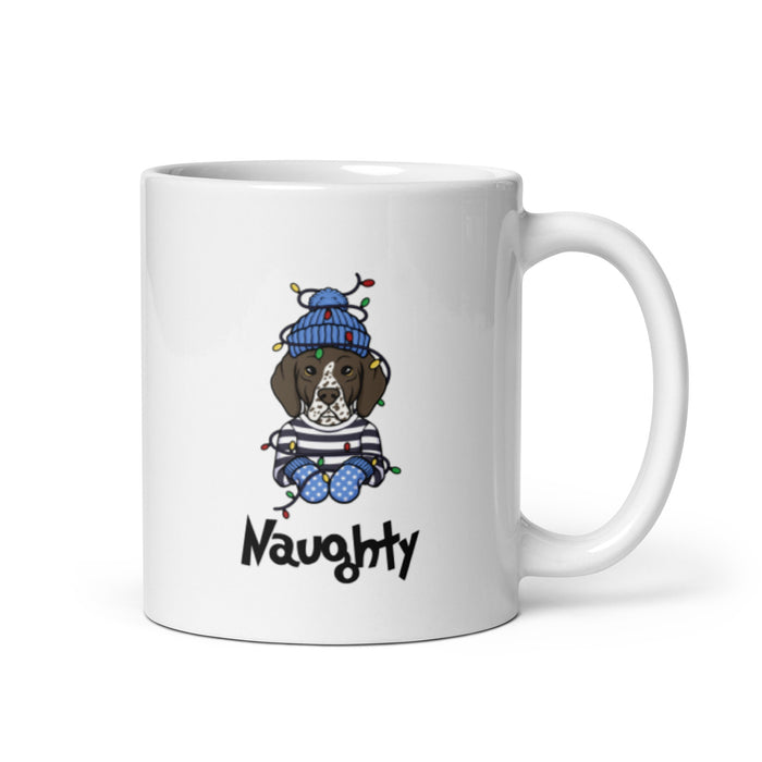"Naughty Pointer" Holiday Mug